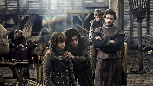 Bran and Robb Stark with Jon Snow