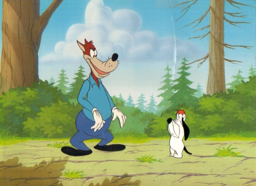  Droopy animasi Production Cel