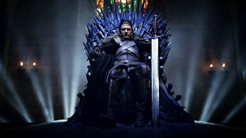  Eddard Stark on Iron trono