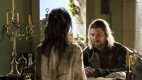  Eddard and Arya Stark