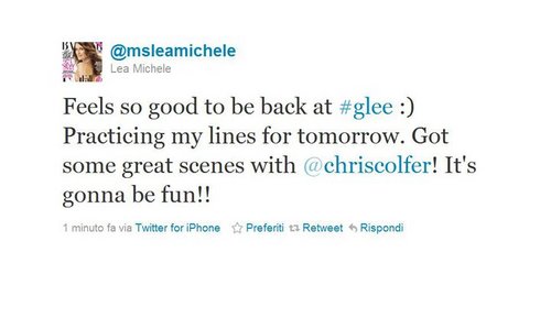  Glee season 3 twits