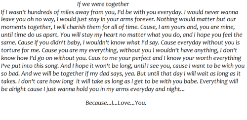 I wrote you this. X) 