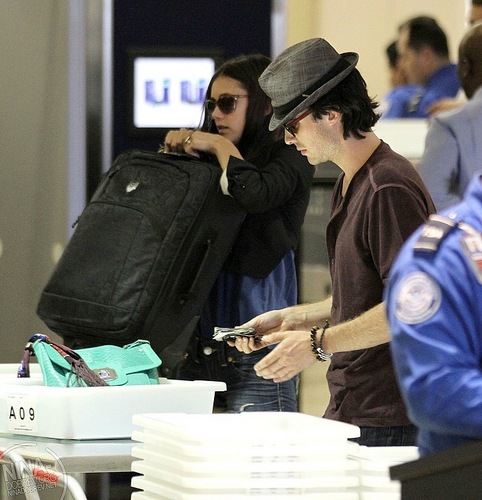  Ian and Nina at the airport in LA