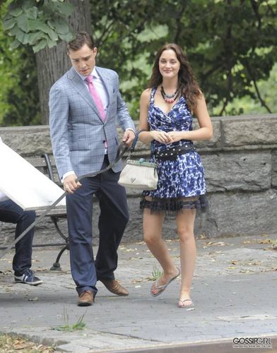  mais of Ed and Leighton on set - August 9th, 2011