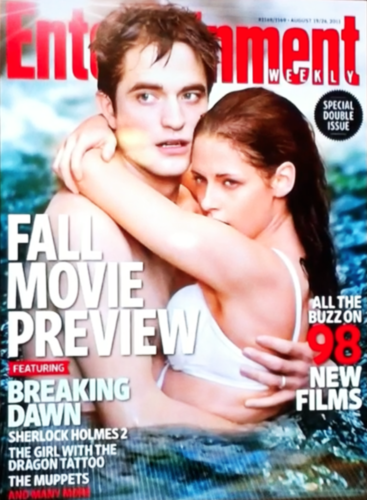  New Edward and Bella - Breaking Dawn Movie still on the cover of EW