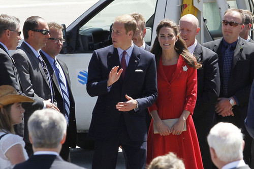  Prince William and Kate Middleton at Calgary International Airport