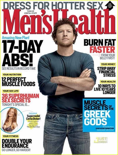  Sam Worthington Covers 'Men's Health' September 2011