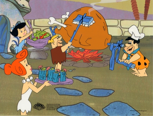  The Flintstones animación Sericel cel