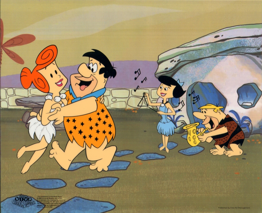 The Flintstones Animation Sericel cel