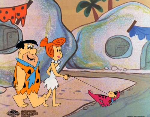  The Flintstones 애니메이션 Sericel cel