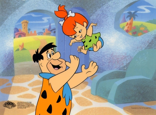  The Flintstones অ্যানিমেশন Sericel cel
