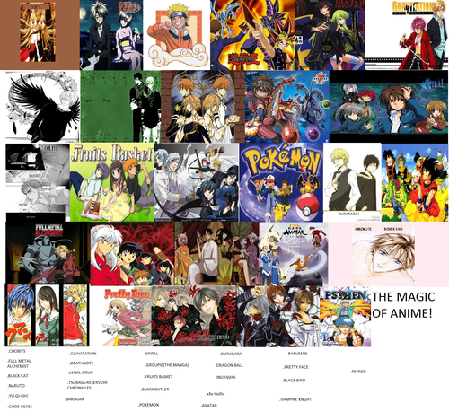  all my anime!