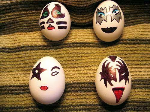  easter bunny funny easter humor funny 吻乐队（Kiss） eggs