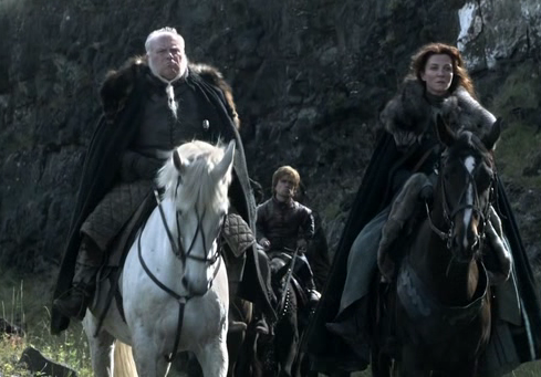  Catelyn Stark and Rodrik Cassel with Tyrion Lannister