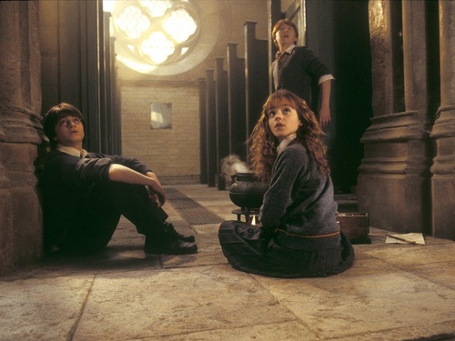  Harry, Ron and Hermione achtergrond
