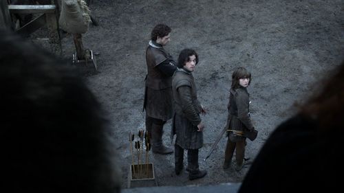  Jon Snow with Bran and Robb Stark