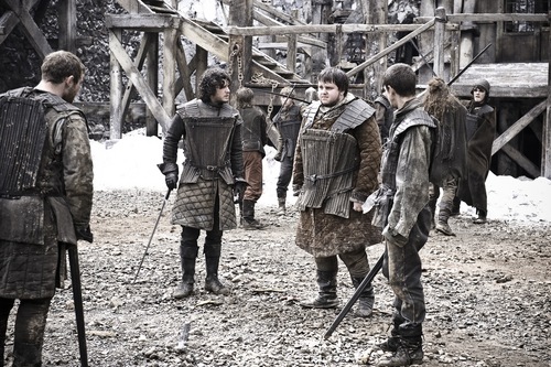  Jon Snow with Samwell, Pypar and Grenn