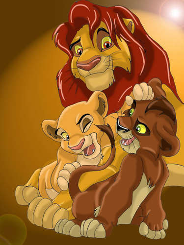  Simba, Kovu and Kiara