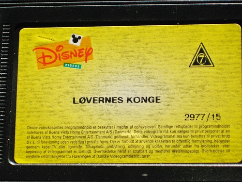  Walt 迪士尼 VHS - The Lion King