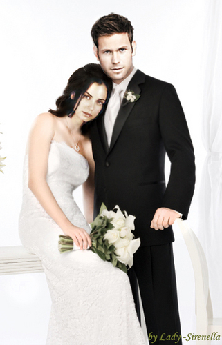 wedding photo of Alaric and Isobel