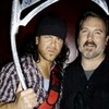 Me and Christian Cane(Lindsey from Angel) with my autographed scythe from To Shanshu in L.A. BuffyProps photo