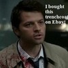 Cas bought his trenchcoat on Ebay!  NoLoser-cret photo