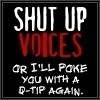 Shut up voices or i