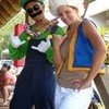 Luigi and Toadette at the MDA Summer Camp VIP Day 