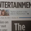 I looked in my local paper this morning and saw this on the front cover:) TAYLOR! mrsjacob photo
